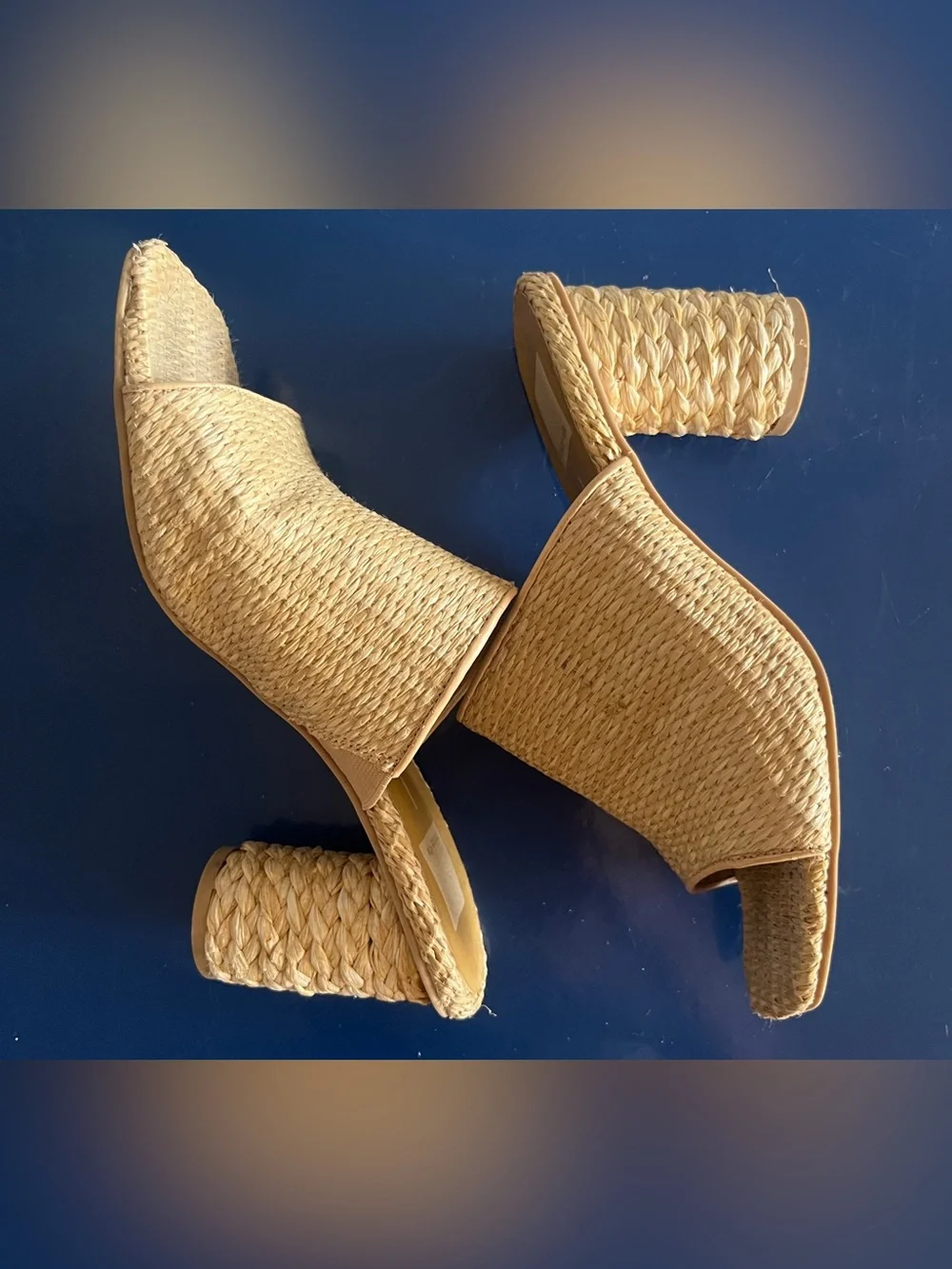 Dolce Vita Joclyn Lt Natural Raffia Wedges size 8.5